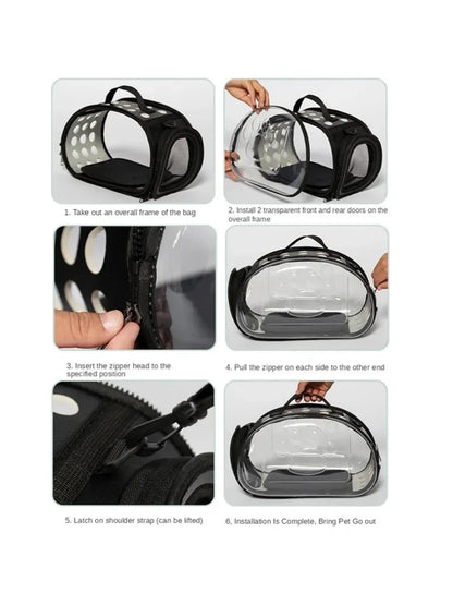 Breathable Pet Crossbody Bag for Outdoor Travel