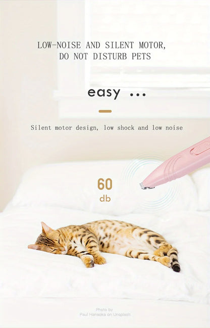 Electric Pet Clippers for Dogs and Cats - Quiet Grooming Trimmer