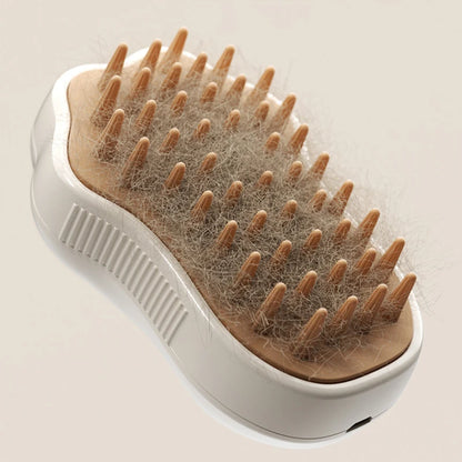 Electric Pet Grooming Brush with Steam and Spray for Dogs and Cats