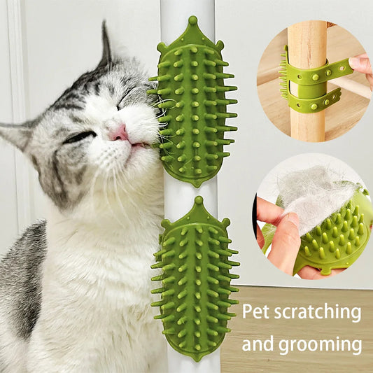 Cat Grooming Massage Comb & Hair Removal Brush Set