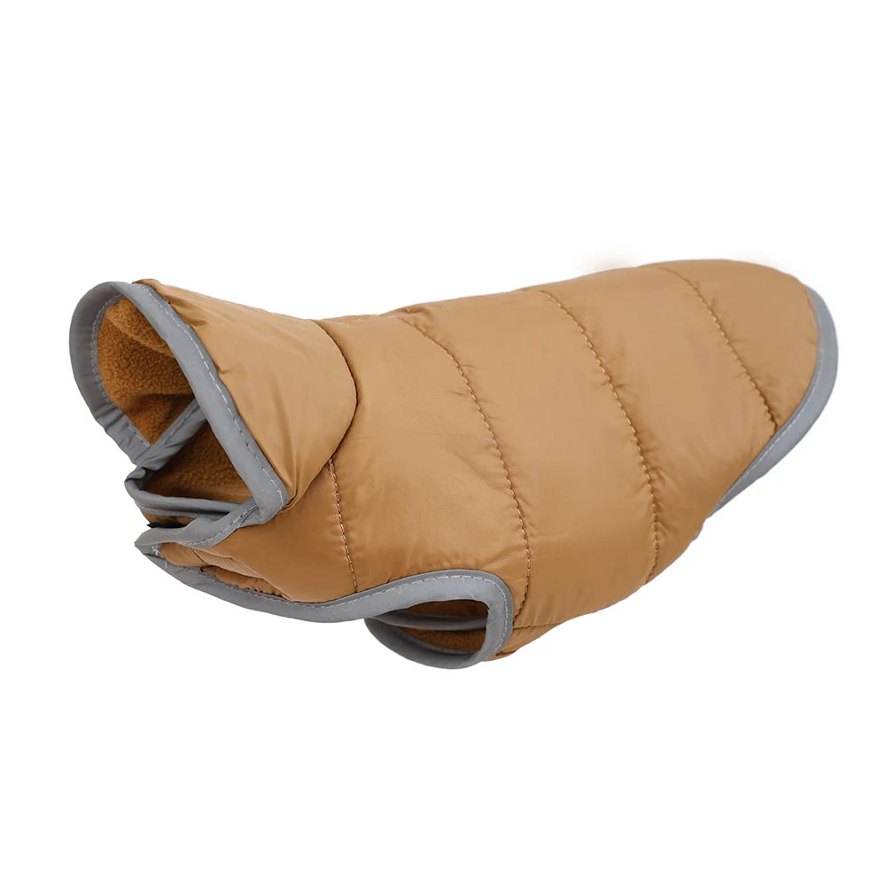 Reversible Waterproof Cat Jacket with Leash Hole for Winter
