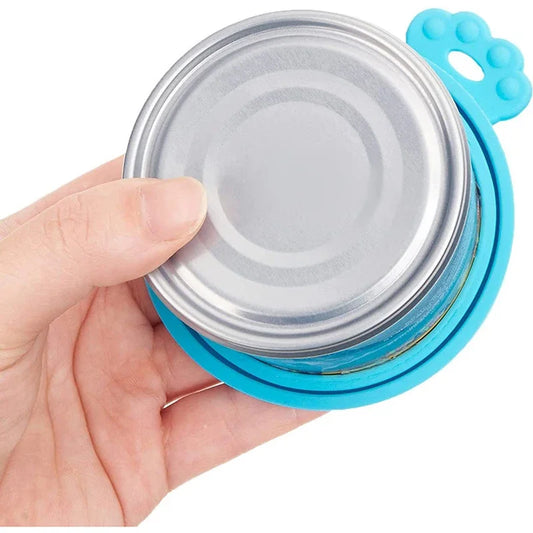 Reusable Silicone Pet Food Can Covers for Dogs and Cats