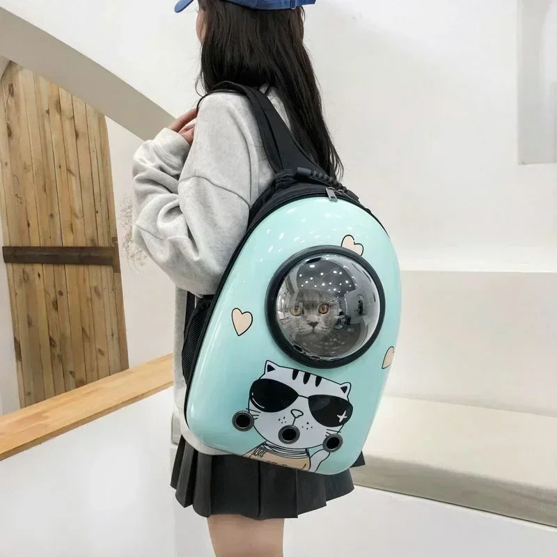 Breathable Cat Backpack Carrier for Outdoor Travel