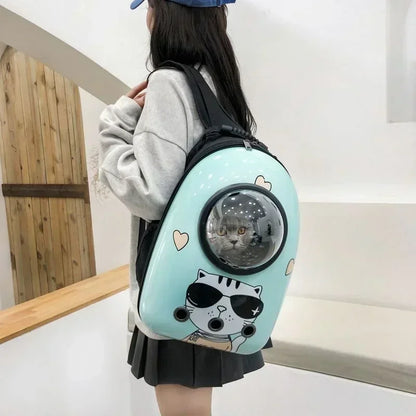 Breathable Cat Backpack Carrier for Outdoor Travel