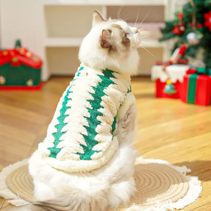 Festive Cat and Dog Clothes for Winter Celebrations