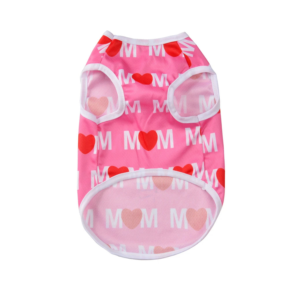 Summer T-Shirt Vest for Small Medium Dogs and Cats