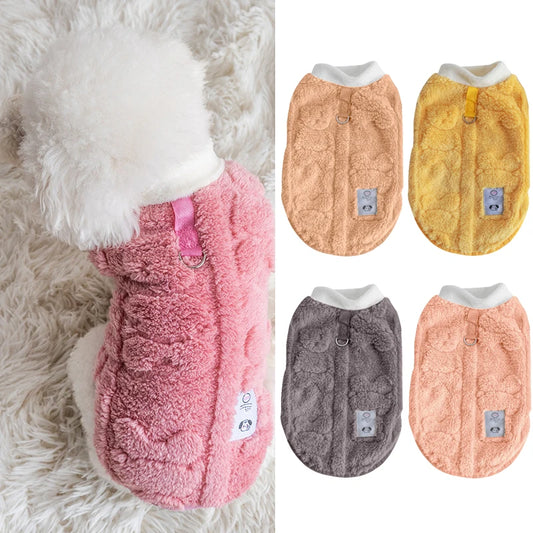 Warm Fleece Pullover Sweater for Small Dogs and Puppies