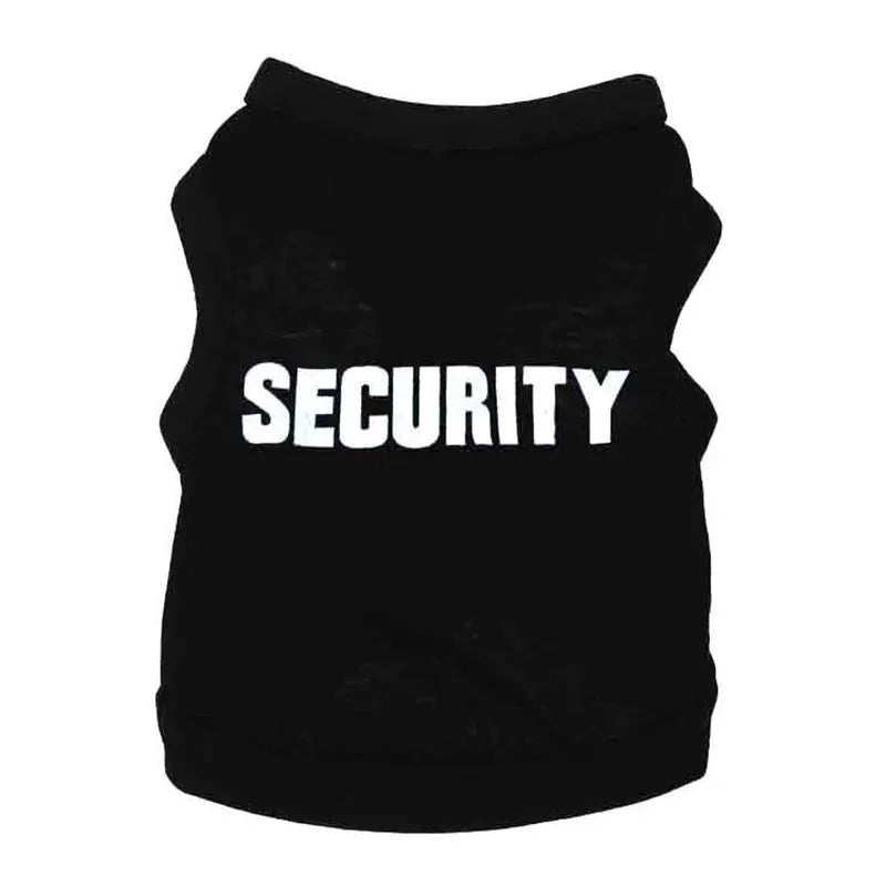 Cotton SECURITY Costume for Cats and Small Dogs