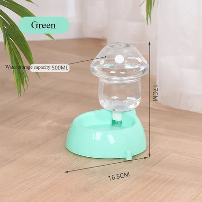 Automatic Cat and Dog Water Dispenser Mushroom Bowl