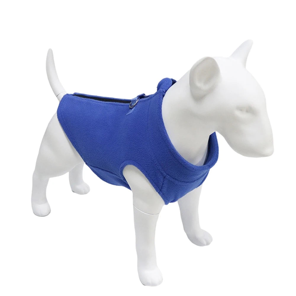 Soft Fleece Dog Jacket for Small to Medium Pets