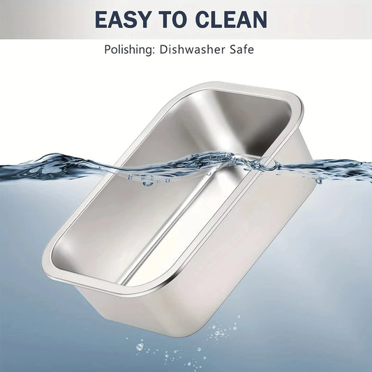 Stainless Steel Dog Bowl - Large Capacity Pet Feeding Tray