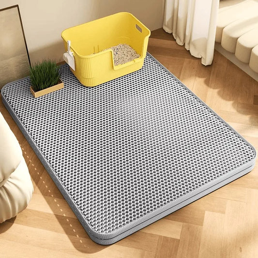 Extra Large Waterproof Cat Litter Mat - Non-Slip & Washable