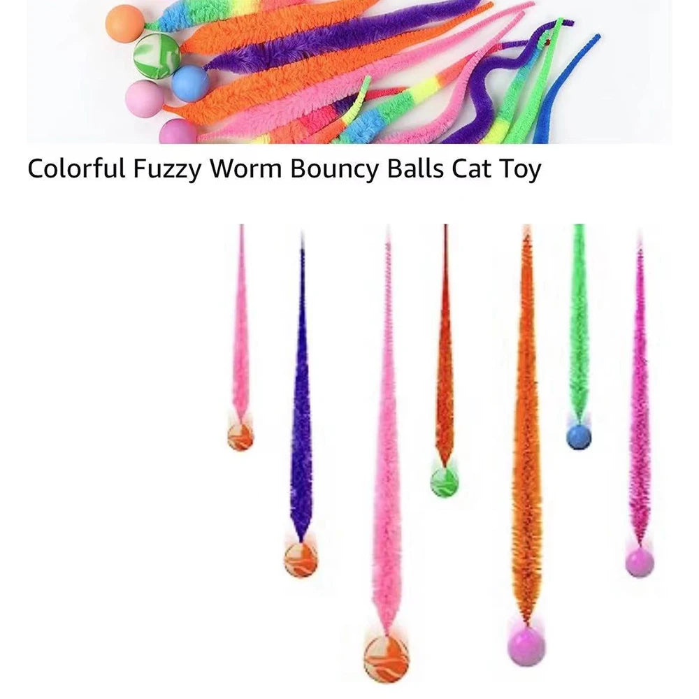 Interactive Colorful Bouncing Ball for Indoor Cats