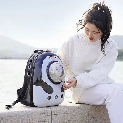 Breathable Cat Backpack Carrier for Outdoor Travel