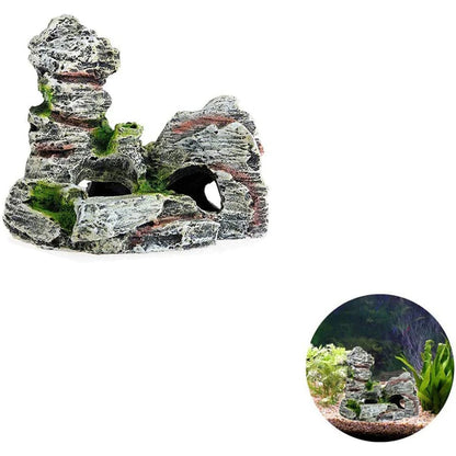 Mossy Hiding Cave for Aquarium Decoration and Landscaping