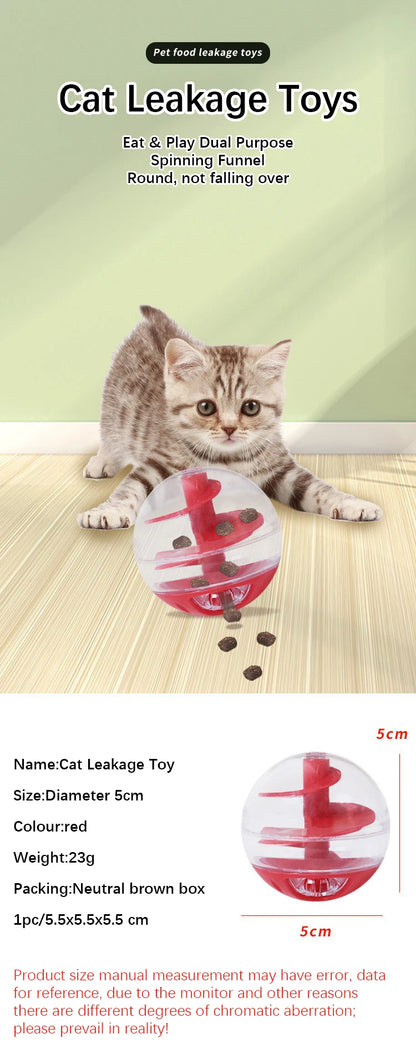 Cat Interactive Feeding Ball Toy for Bite Training and Play