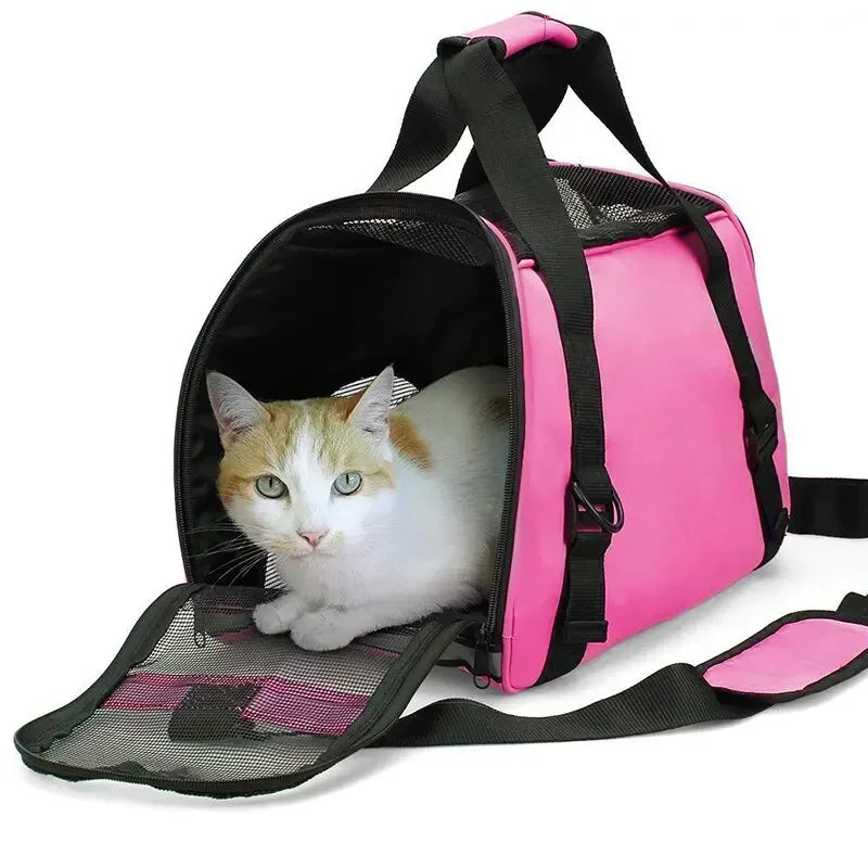 Breathable Mesh Pet Travel Backpack for Cats and Dogs