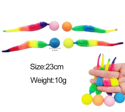 Interactive Colorful Bouncing Ball for Indoor Cats