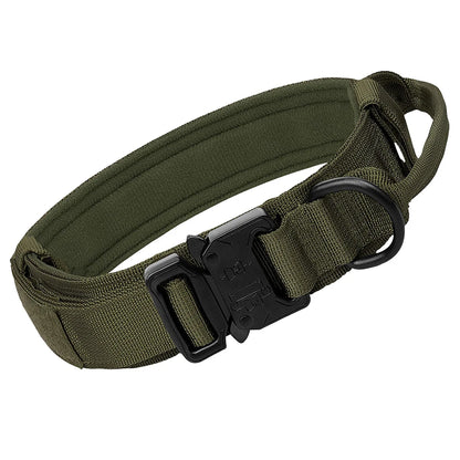 Tactical Dog Collar with Handle for Medium and Large Dogs