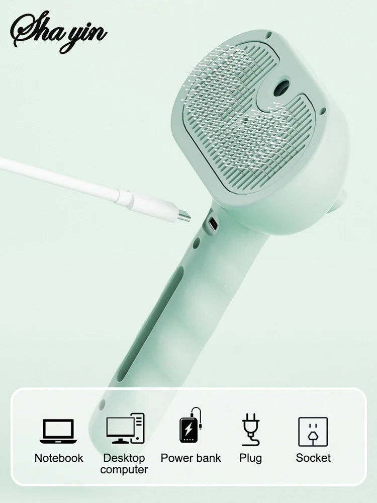Steam Spray Grooming Brush for Dogs