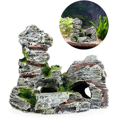 Mossy Hiding Cave for Aquarium Decoration and Landscaping