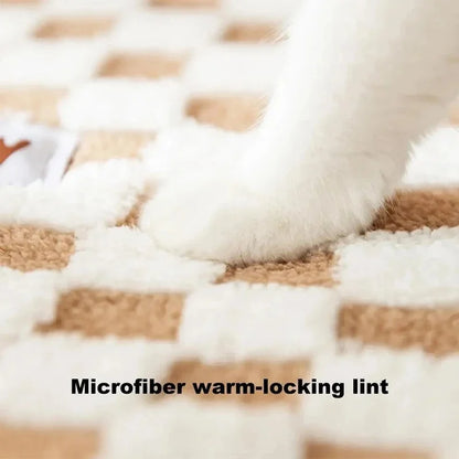 Reindeer-Themed Cat Tunnel Hideaway and Plush Bed
