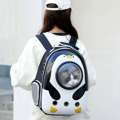 Breathable Cat Backpack Carrier for Outdoor Travel