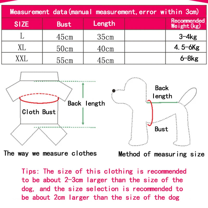 Warm Hooded Sweater for Small Dogs - Autumn & Winter Wear