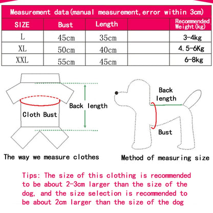 Warm Hooded Sweater for Small Dogs - Autumn & Winter Wear
