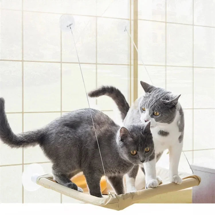 Suction Cup Cat Window Hammock - Cozy Bed Seat for Cats