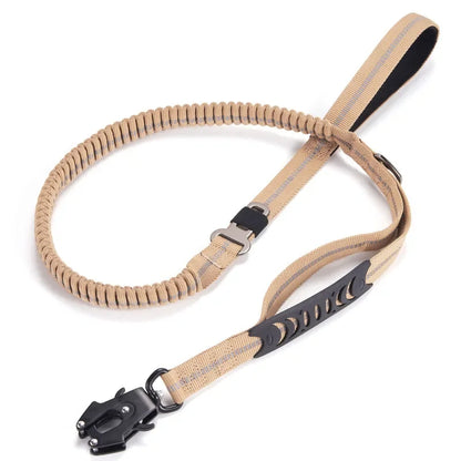 Heavy Duty Bungee Dog Leash with Car Seatbelt for Large Dogs