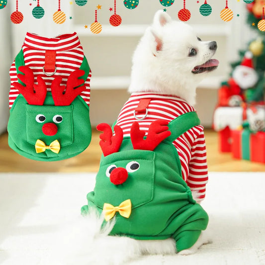 Elk Pocket Christmas Sweatshirt for Dogs and Cats