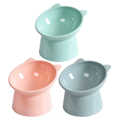 Ergonomic Tilted Cat Food Bowl for Flat-Faced Cats