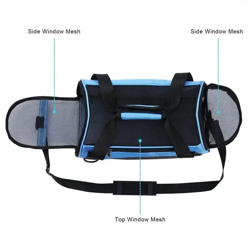Breathable Mesh Pet Travel Backpack for Cats and Dogs
