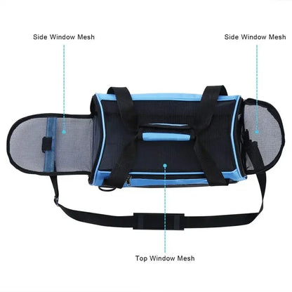 Breathable Mesh Pet Travel Backpack for Cats and Dogs