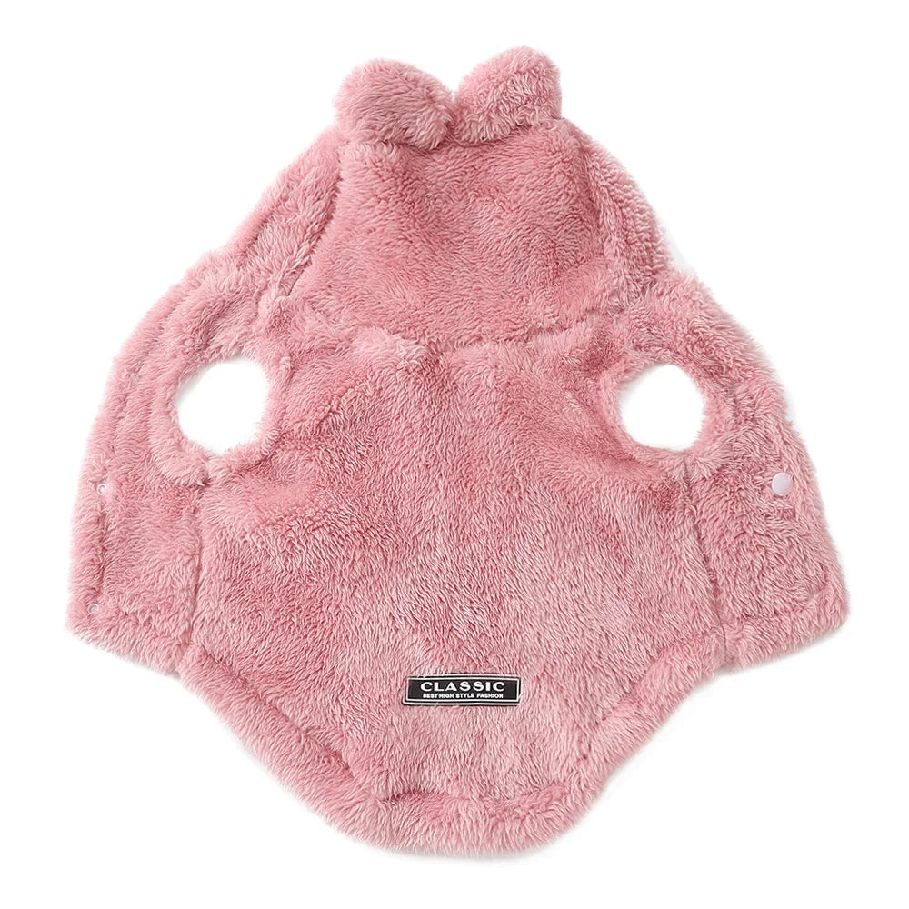 Fleece Hoodie for Small Dogs and Cats - Warm Winter Coat