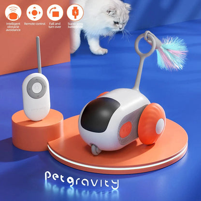 Interactive Remote-Controlled Toy Car for Cats and Dogs