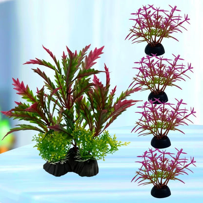 5-Piece Artificial Aquarium Plant Decoration Set