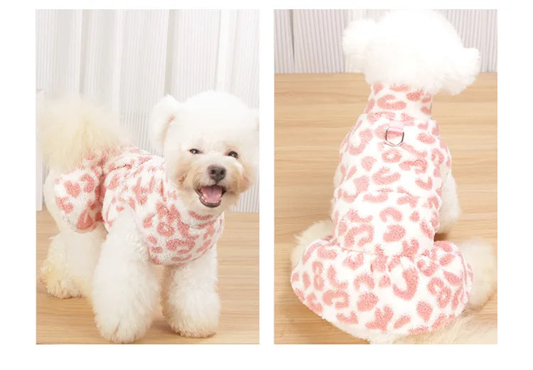 Cozy Winter Dress for Small Dogs and Puppies