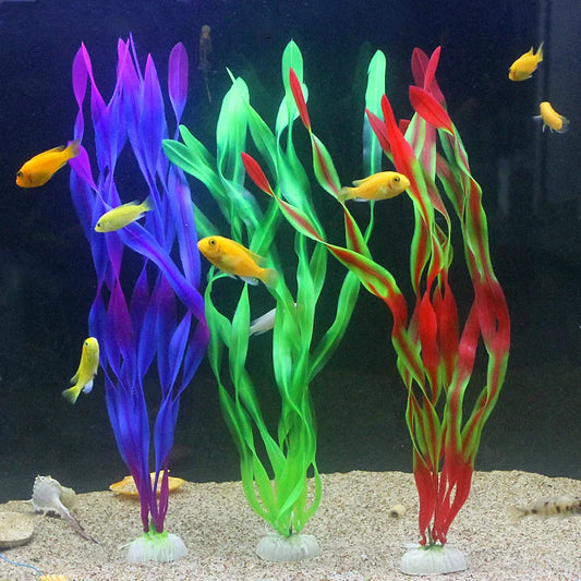 Artificial Aquarium Plants - 5/10pcs Decorative Seaweed Set