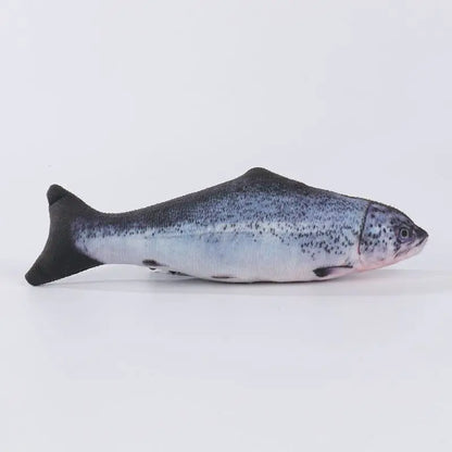 Plush 3D Fish Cat Toy with Catnip for Interactive Play