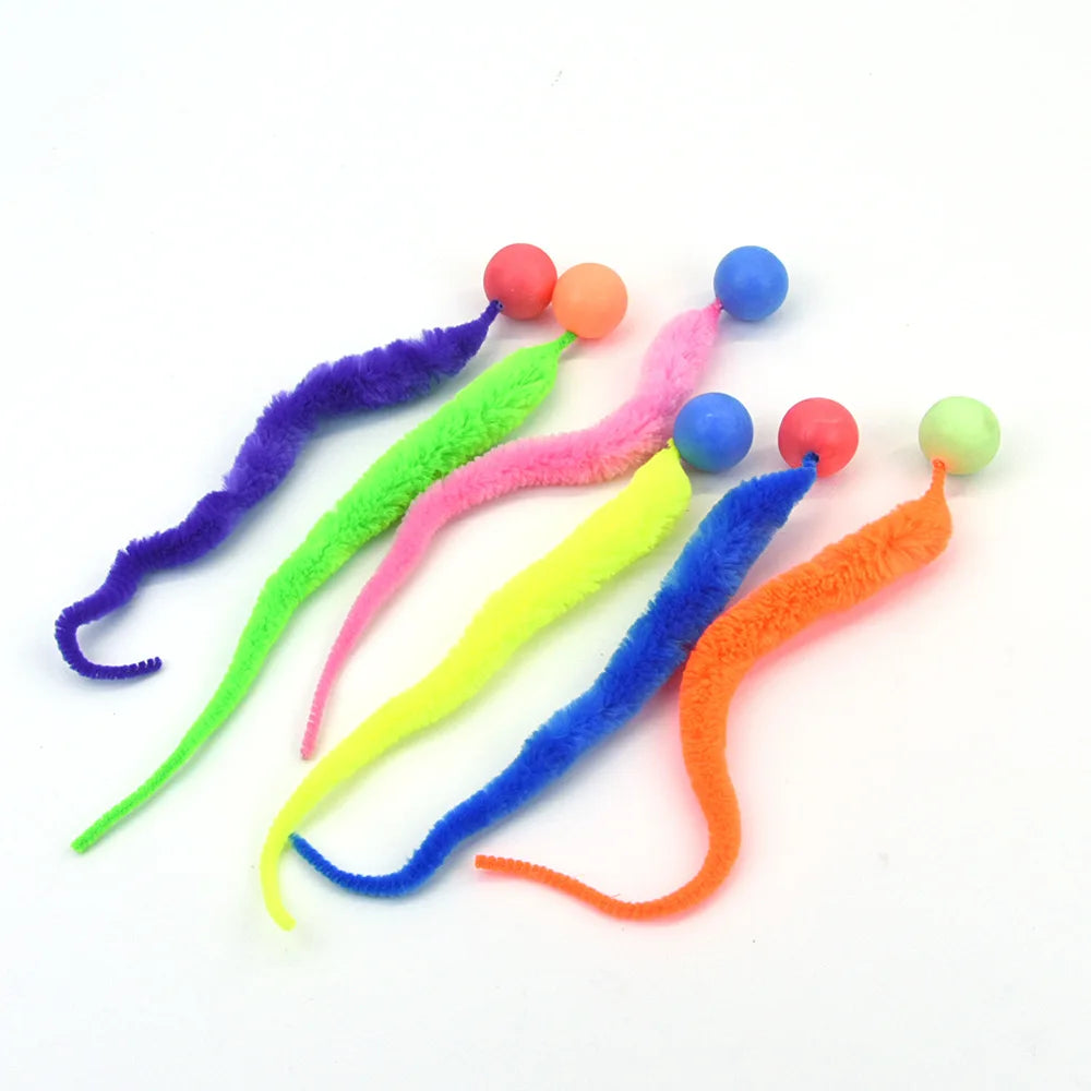 Interactive Colorful Bouncing Ball for Indoor Cats