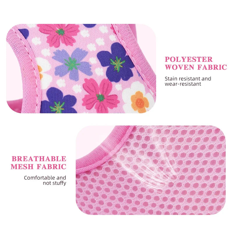 Printed 360° Fit Pet Harness with 1.5m Leash for Dogs & Cats