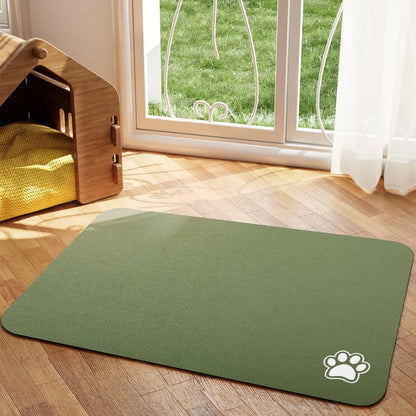 Absorbent Pet Feeding Mat for Dogs and Cats - Easy to Clean