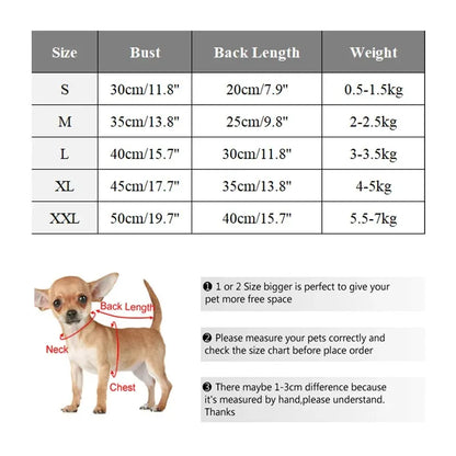 Warm Fleece Dog Coat - Winter Jacket for Small to Medium Dogs