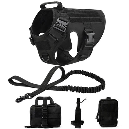 Tactical Dog Harness and Leash Set for All Breeds