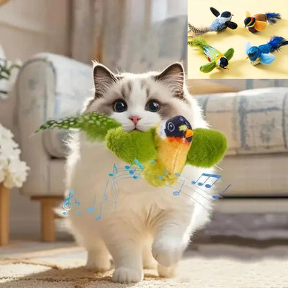 Interactive Wall Hanging Cat Toy with Sound and Catnip