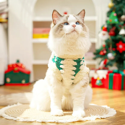 Festive Cat and Dog Clothes for Winter Celebrations
