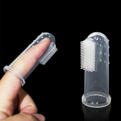 Soft Silicone Finger Toothbrush for Dogs and Cats