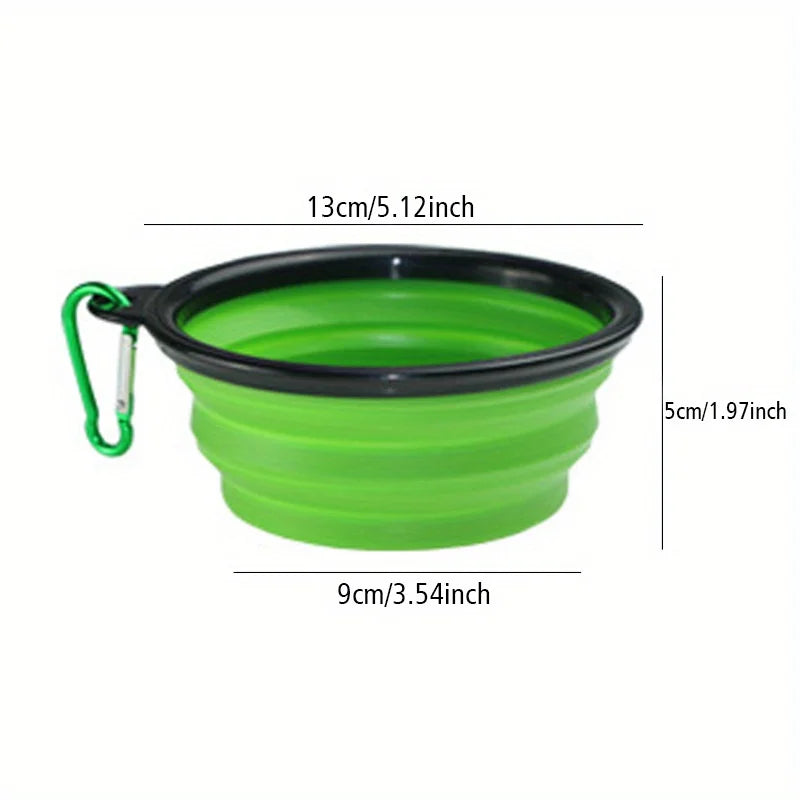 Portable Silicone Dog Bowl for Travel and Outdoor Use